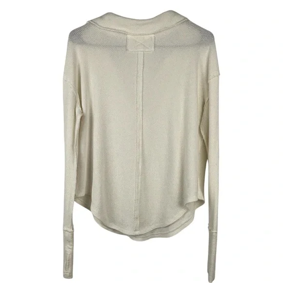 We the Free V-neck Collared Waffle Top - Picture 6 of 12